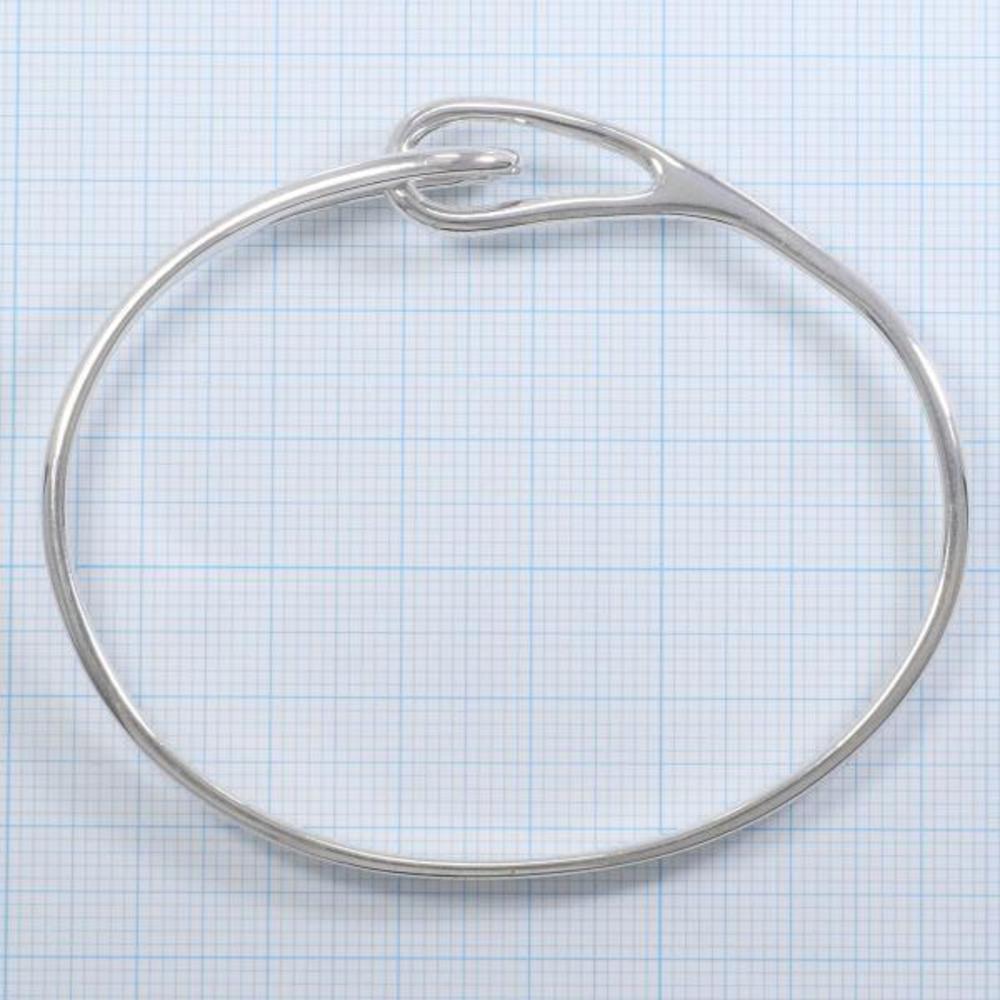 Tiffany Double Loop Silver Bangle - image 3
